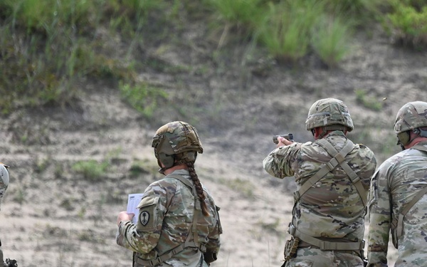 300th Military Police Brigade Pistol Firing Operations at JB MDL