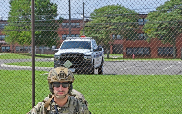87th Security Forces Squadron K-9 Unit Pre-Flight Staging at JB MDL