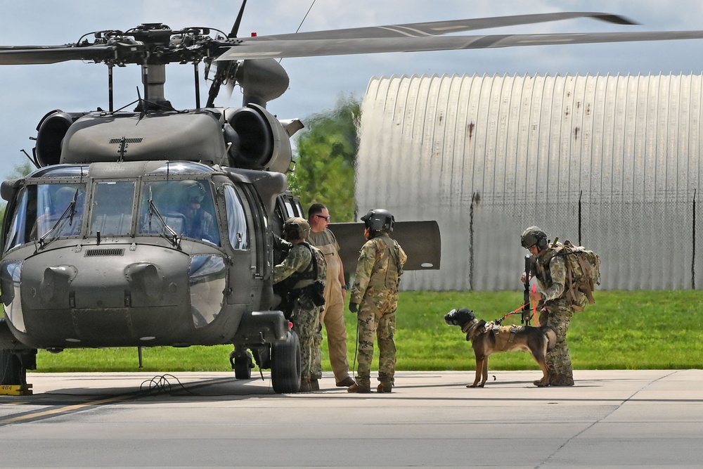 87th Security Forces Squadron K-9 Unit Helicopter Boarding at JB MDL
