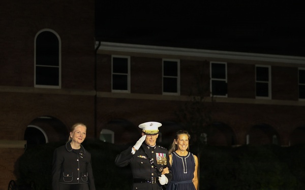 Lt. Gen. Odom hosts Her Excellency Nicola Clase for Evening Parade at Marine Barracks Washington