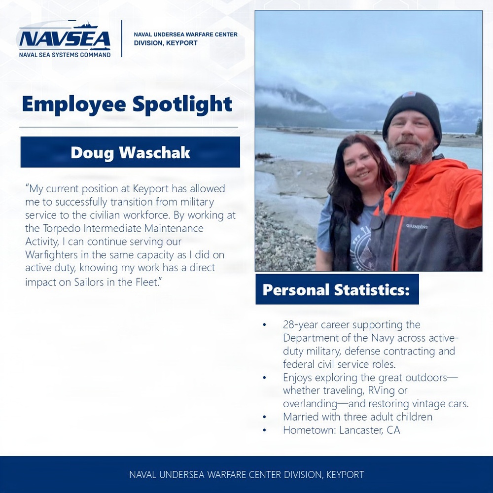 NUWC Division, Keyport Employee Spotlight: Doug Waschak