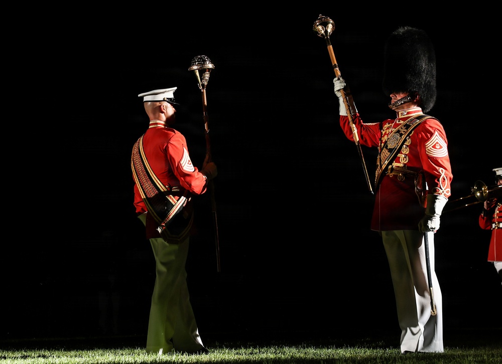 Lt. Gen. Odom hosts Her Excellency Nicola Clase for Evening Parade at Marine Barracks Washington