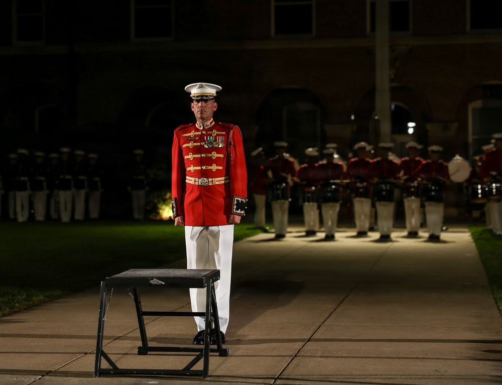 Lt. Gen. Odom hosts Her Excellency Nicola Clase for Evening Parade at Marine Barracks Washington