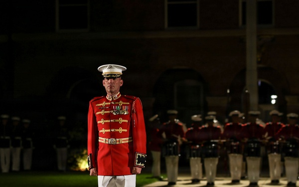 Lt. Gen. Odom hosts Her Excellency Nicola Clase for Evening Parade at Marine Barracks Washington