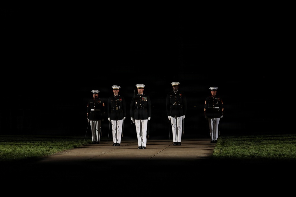 Lt. Gen. Odom hosts Her Excellency Nicola Clase for Evening Parade at Marine Barracks Washington