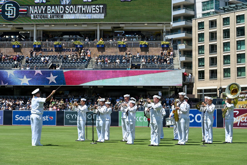 Navy Band Southwest at San Diego Padres Game