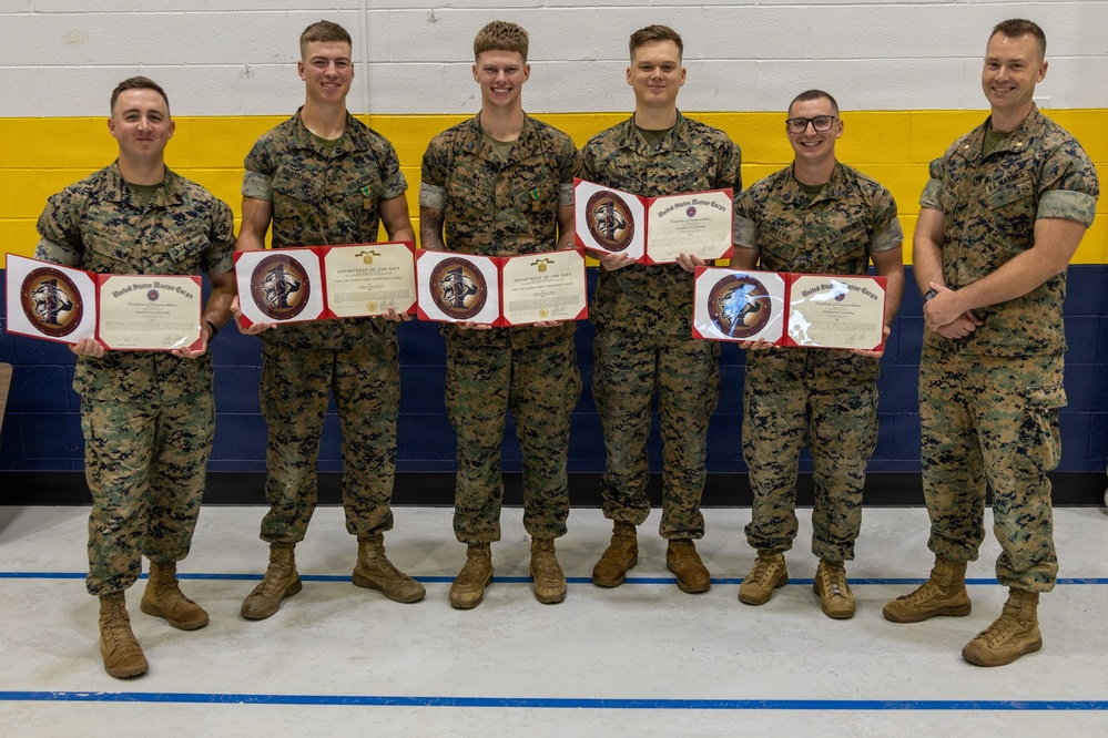 U.S. Marines Recognized During Awards Ceremony