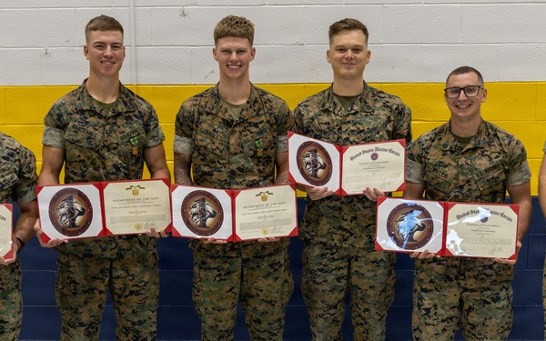 U.S. Marines Recognized During Awards Ceremony