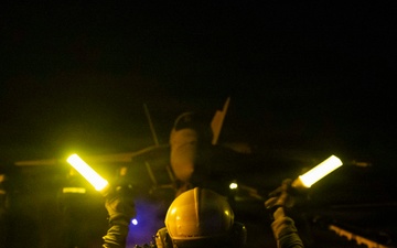 USS George H.W. Bush Night Flight Operations