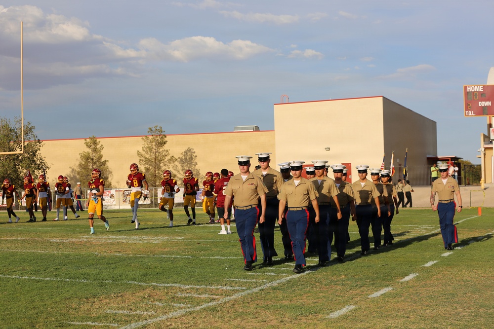 Barstow High School Military Appreciation Night football game