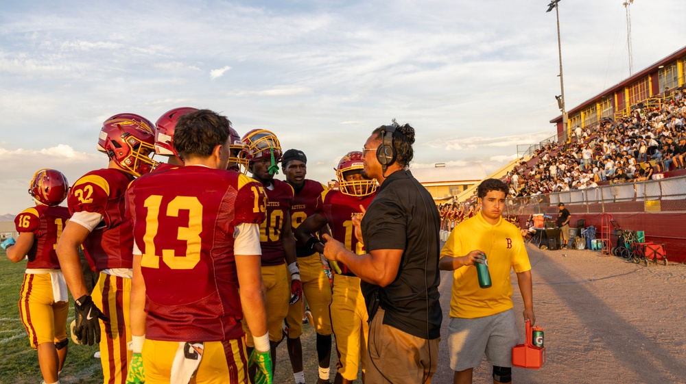 Barstow High School Military Appreciation Night football game