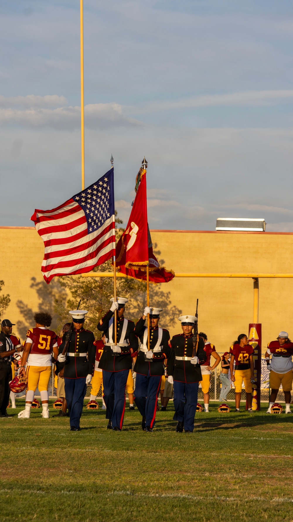 Barstow High School Military Appreciation Night football game