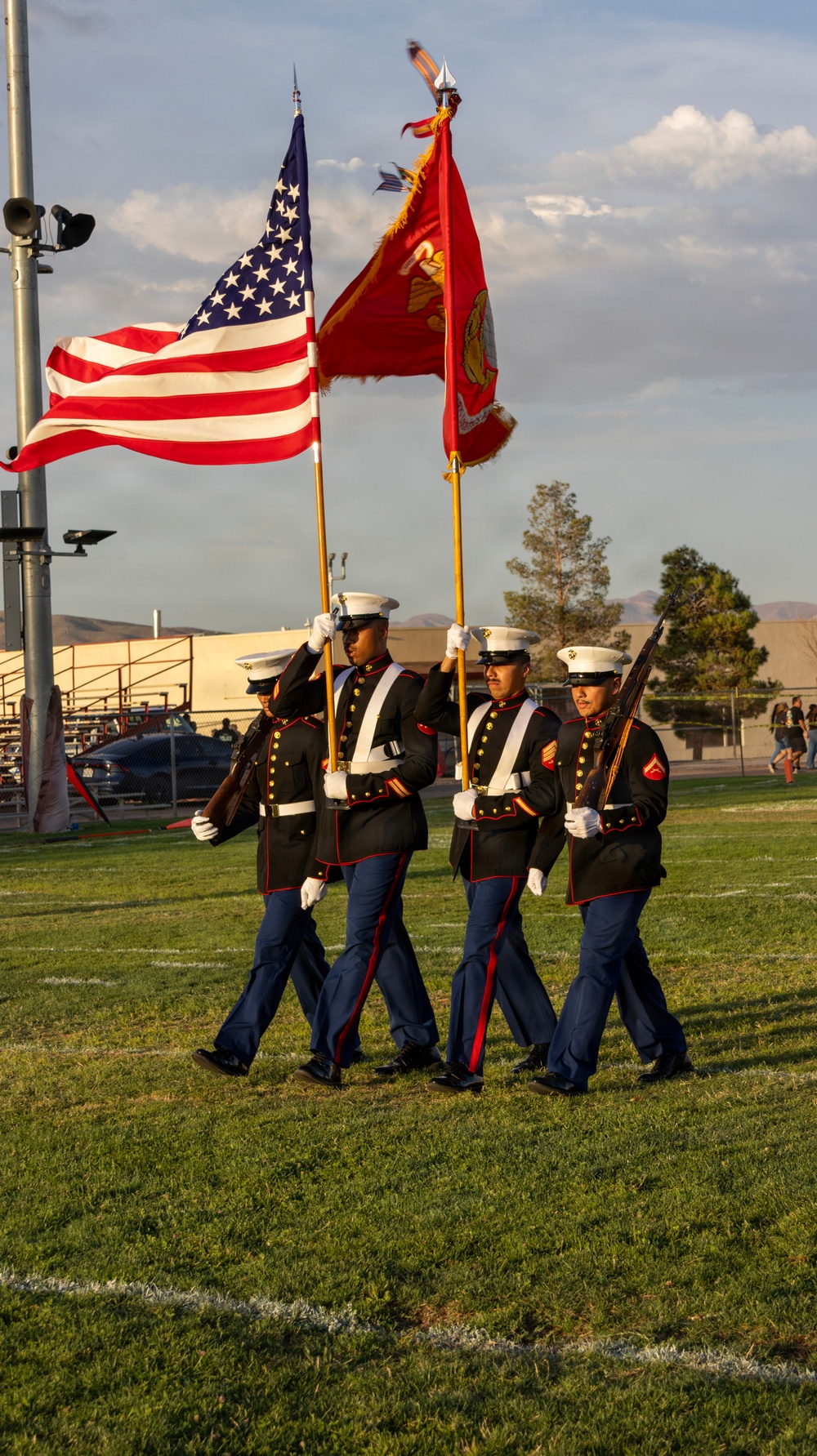 Barstow High School Military Appreciation Night football game
