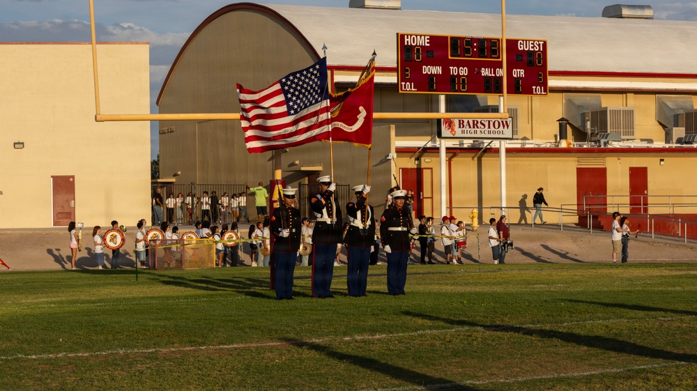 Barstow High School Military Appreciation Night football game