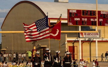 Barstow High School Military Appreciation Night football game