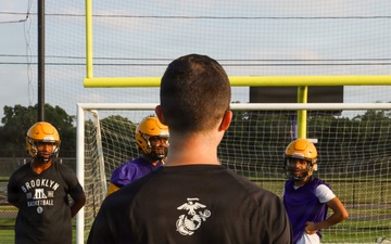 RS NY Marines Workout with Central Islip High School Football Team