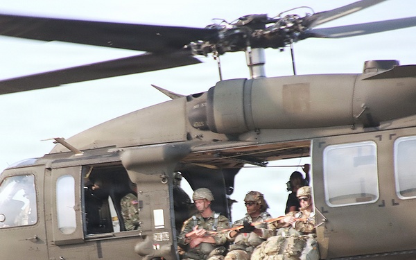 404th Civil Affairs Battalion Helicopter Takeoff at JB MDL