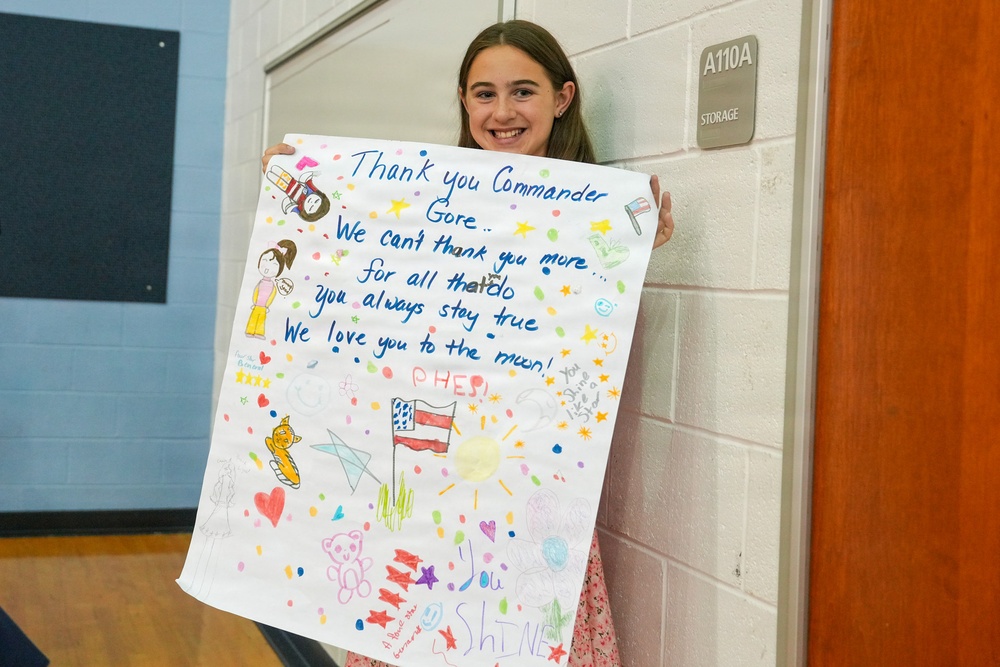 Pershing Hill Elementary School Farewell to Col. Gore