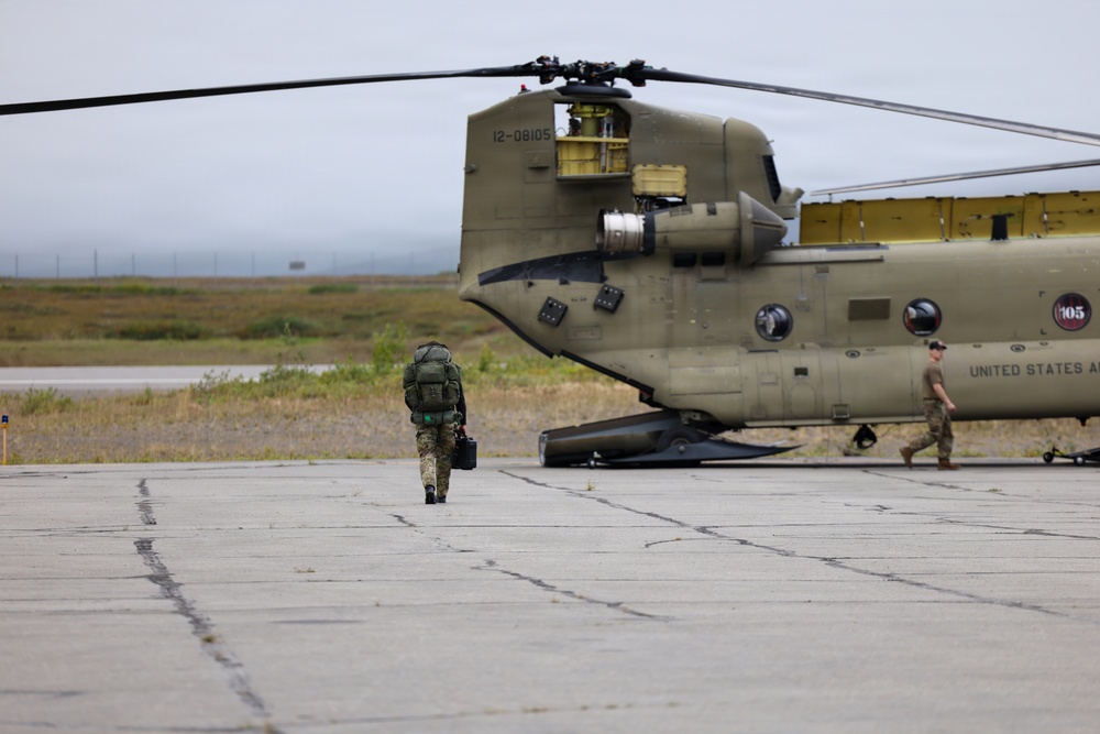 Green Berets, Alaska Army National Guard air crew perform RAPIDS infil to St. Lawrence Island during Operation Polar Dagger
