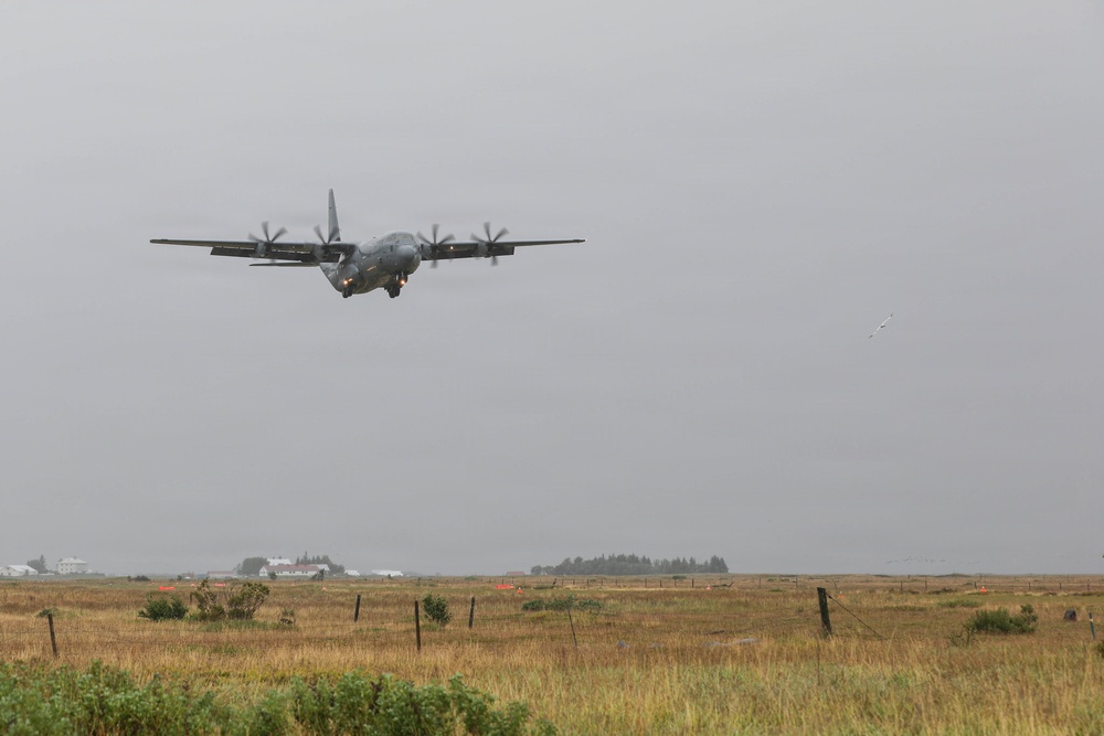 C-130J Super Hercules Performs Flyover