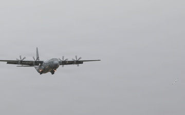 C-130J Super Hercules Performs Flyover