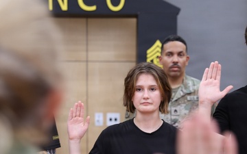 Jumped the broom into the Army — Together