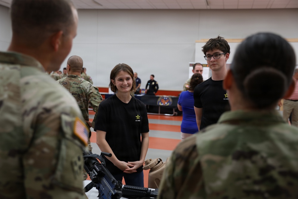 Jumped the broom into the Army — Together