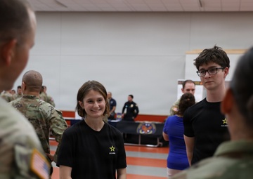 Jumped the broom into the Army — Together