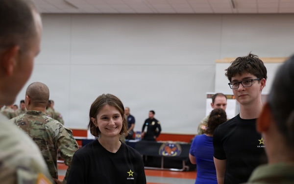 Jumped the broom into the Army — Together