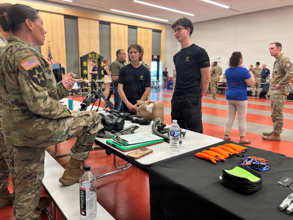 Jumped the broom into the Army — Together