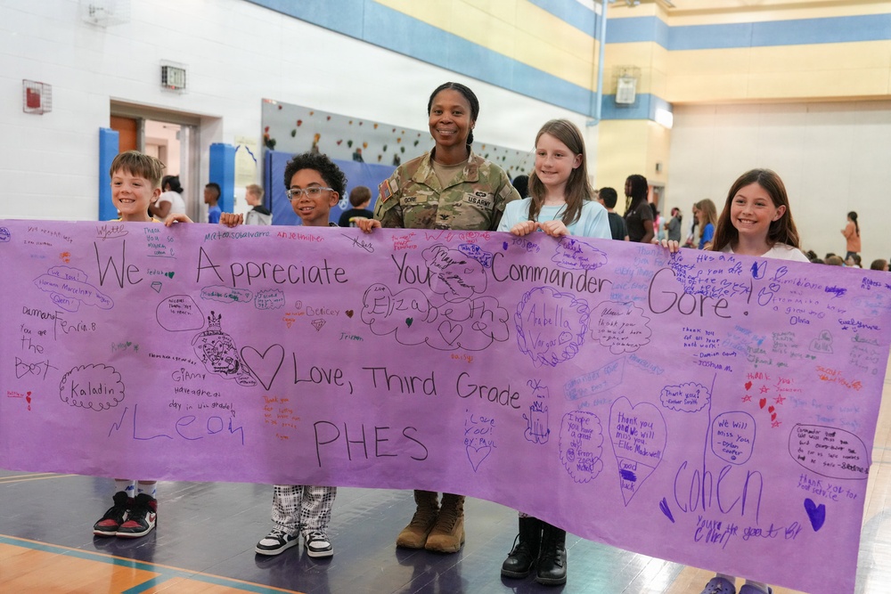 Pershing Hill Elementary School Farewell to Col. Gore