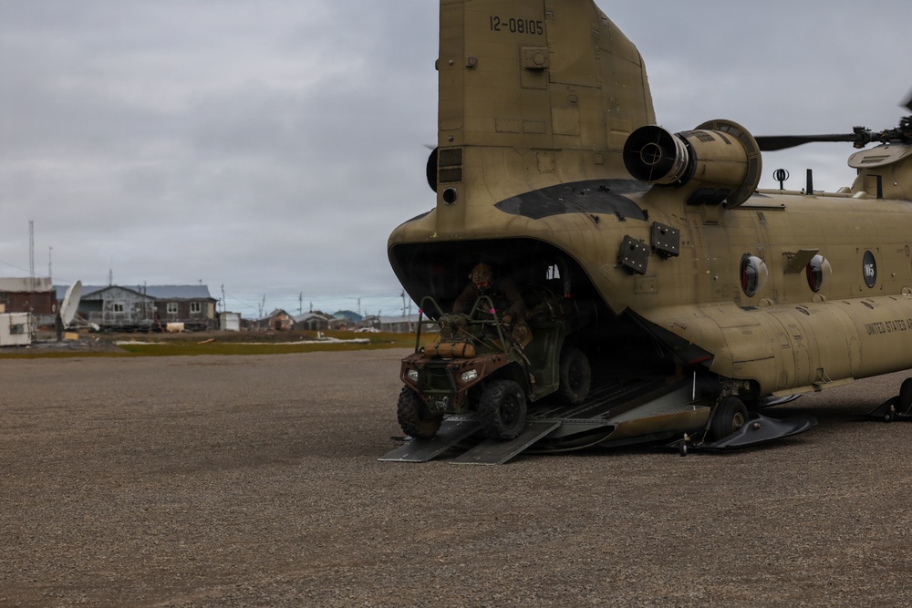 Green Berets, Alaska Army National Guard air crew perform RAPIDS infil to St. Lawrence Island during Operation Polar Dagger