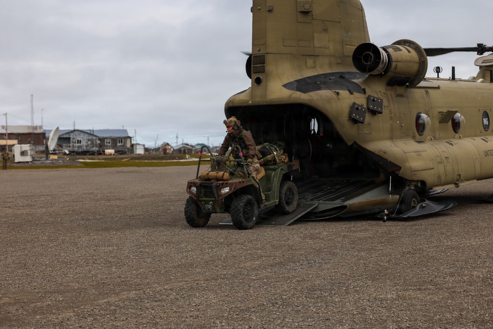 Green Berets, Alaska Army National Guard air crew perform RAPIDS infil to St. Lawrence Island during Operation Polar Dagger