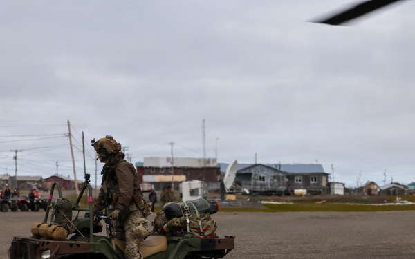 Green Berets, Alaska Army National Guard air crew perform RAPIDS infil to St. Lawrence Island during Operation Polar Dagger
