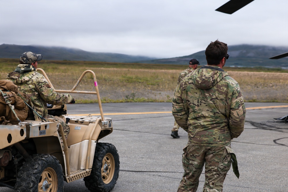Green Berets, Alaska Army National Guard air crew perform RAPIDS infil to St. Lawrence Island during Operation Polar Dagger