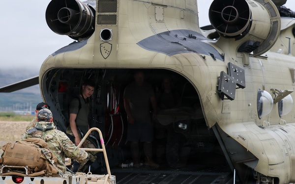 Green Berets, Alaska Army National Guard air crew perform RAPIDS infil to St. Lawrence Island during Operation Polar Dagger