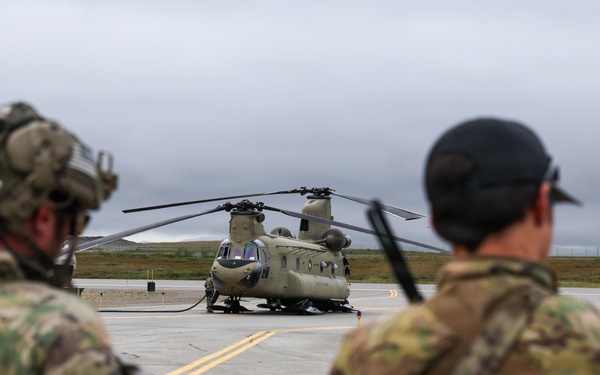 Green Berets, Alaska Army National Guard air crew perform RAPIDS infil to St. Lawrence Island during Operation Polar Dagger