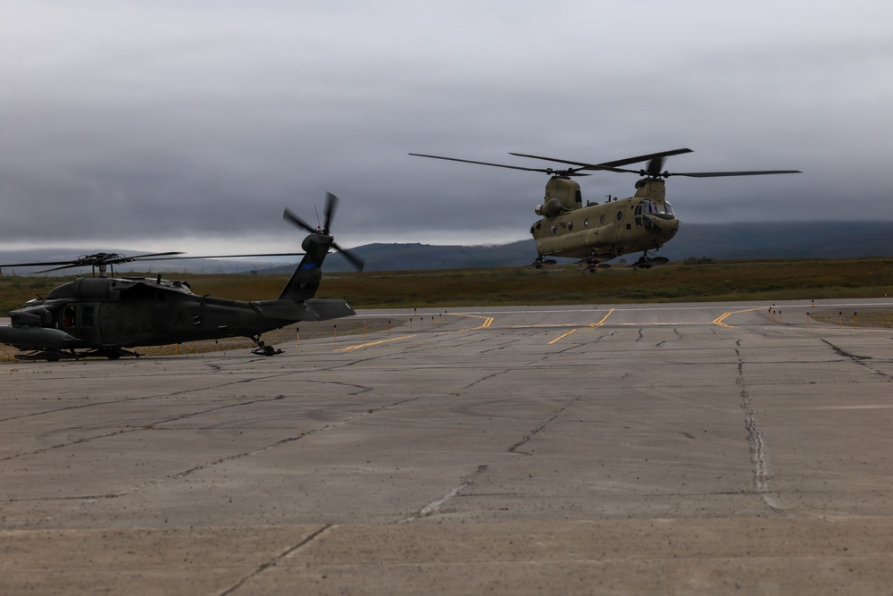 Green Berets, Alaska Army National Guard air crew perform RAPIDS infil to St. Lawrence Island during Operation Polar Dagger