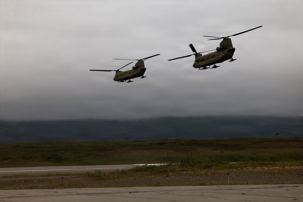Green Berets, Alaska Army National Guard air crew perform RAPIDS infil to St. Lawrence Island during Operation Polar Dagger