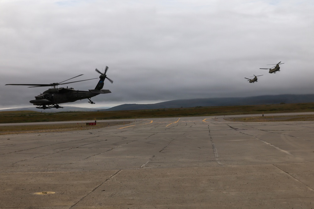 Green Berets, Alaska Army National Guard air crew perform RAPIDS infil to St. Lawrence Island during Operation Polar Dagger