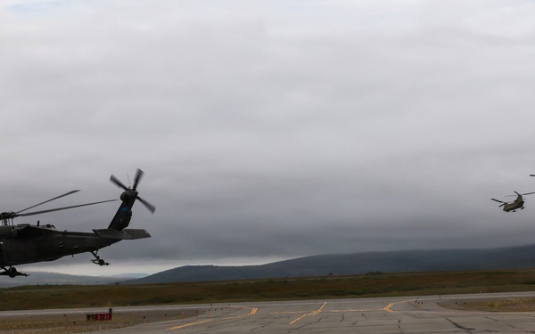 Green Berets, Alaska Army National Guard air crew perform RAPIDS infil to St. Lawrence Island during Operation Polar Dagger