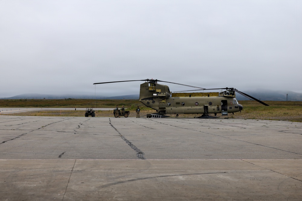 Green Berets, Alaska Army National Guard air crew perform RAPIDS infil to St. Lawrence Island during Operation Polar Dagger