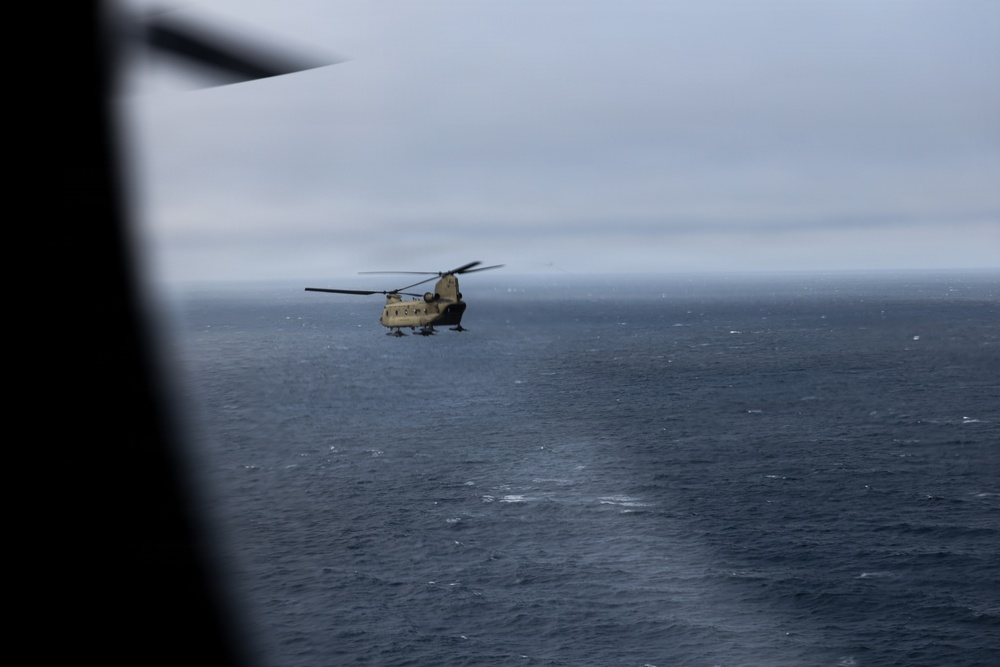 Green Berets, Alaska Army National Guard air crew perform RAPIDS infil to St. Lawrence Island during Operation Polar Dagger