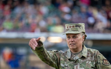 Lt. Gen. Linda S. Hurry Dayton Dragons American Celebration Night