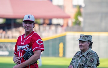 Lt. Gen. Linda S. Hurry Dayton Dragons American Celebration Night