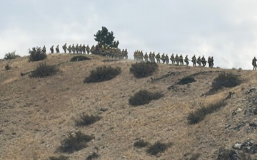 Active-duty U.S. Army Soldiers from 7th Infantry Division activated as wildland firefighters on the Little Giant Fire