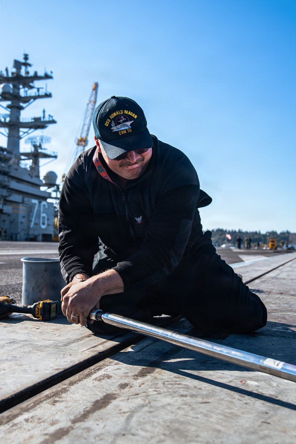 Ronald Reagan Sailors Conduct Maintenance