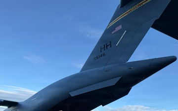 The first flight for Operation TREK808 arrives at Hilo International Airport