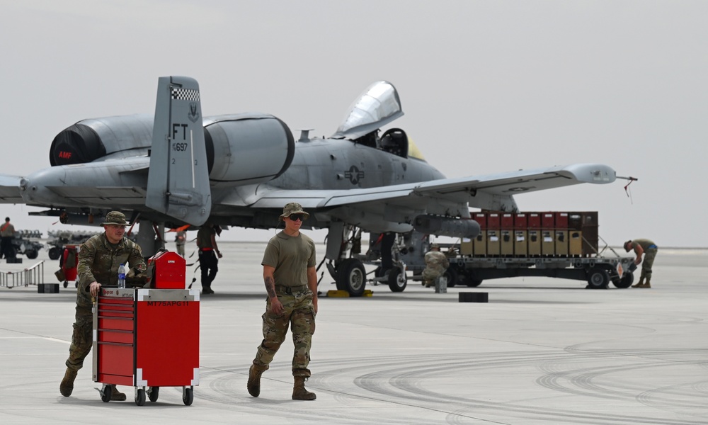 First A-10 Live Fire Sortie at ADAB