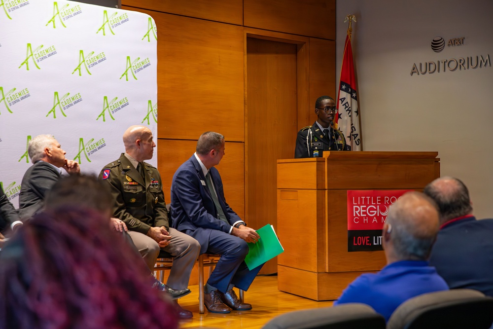 Academies of Central Arkansas Foundation announces partnership with Arkansas National Guard.